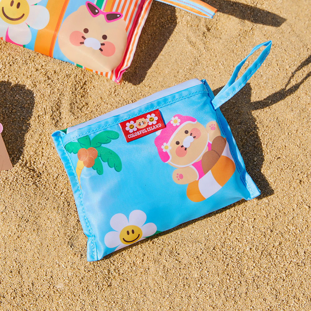 [Wiggle Wiggle X Kakao Friends] Pocket Shopping Basket Blue
