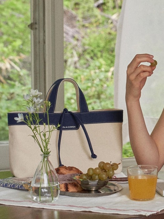 Agathe Tote Bag - Indigo Blue