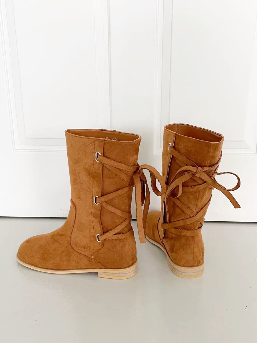 🇰🇷The Jane Ribbon Suede Boots