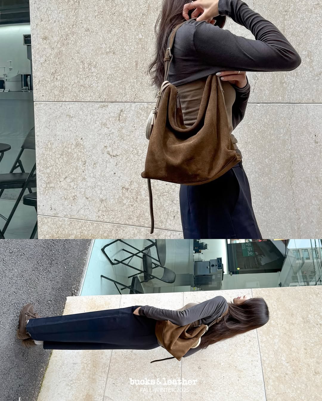 ♥︎bucks&leather♥︎25FW 真皮法式淺口托特包