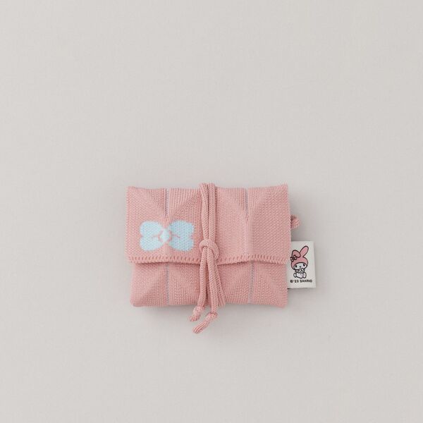Lucky Pleated Knit Card Wallet My Melody - Blossom Pink