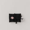 Lucky Pleated Knit Card Wallet Kuromi - Rich Black