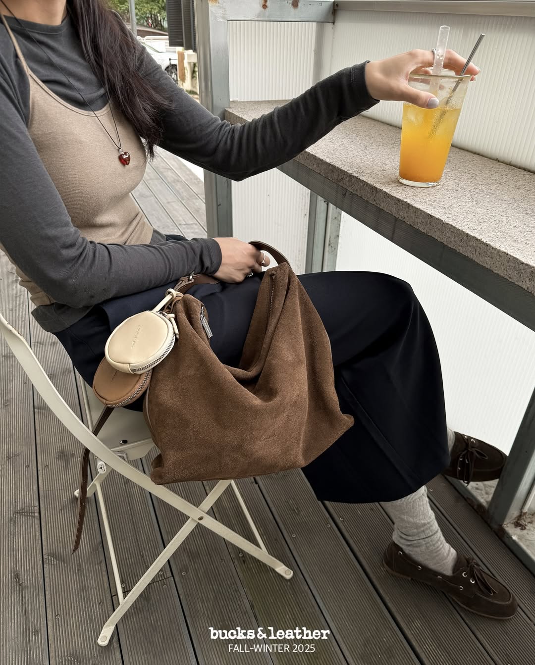 ♥︎bucks&leather♥︎25FW 真皮法式淺口托特包