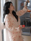 J'eu Peach Cotton Long Sleeve Pajama Set 棉質長袖睡衣