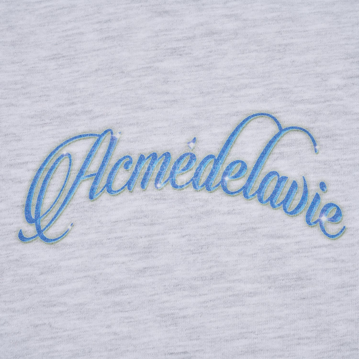 [Acmé de la Vie] ADLV X LISA TWINKLE SCRIPT LOGO CROP SHORT SLEEVE T-SHIRT - NAVY