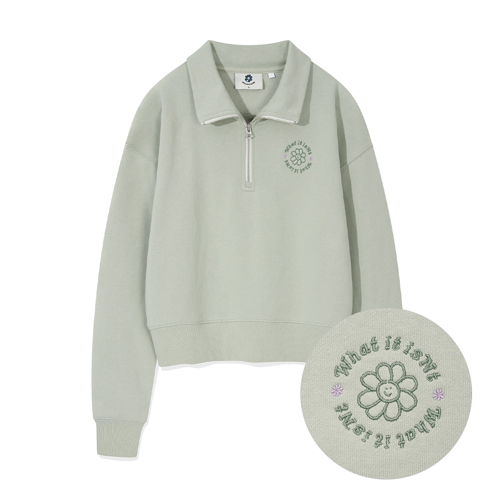 WOMEN'S FLORY HALF ZIP-UP SWEATSHIRT