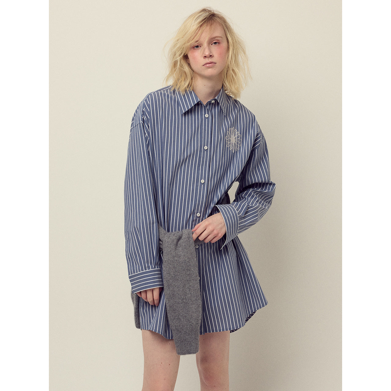 COTTON OVERSIZED SHIRT STRIPE