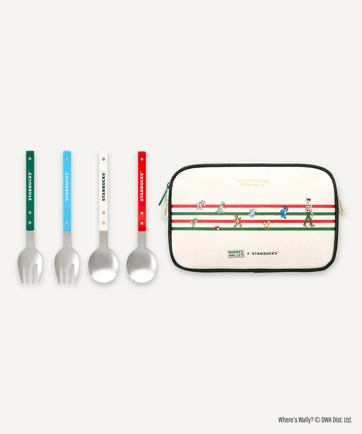 [STARBUCKS X Where's Wally] Joyful Wally Cutlery Set