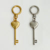 Volume Heart Key Charm