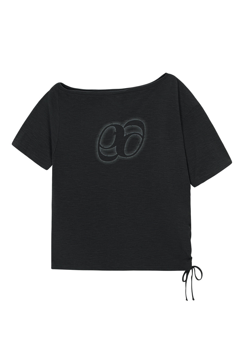 KIKI BOXY SHIRRING TEE