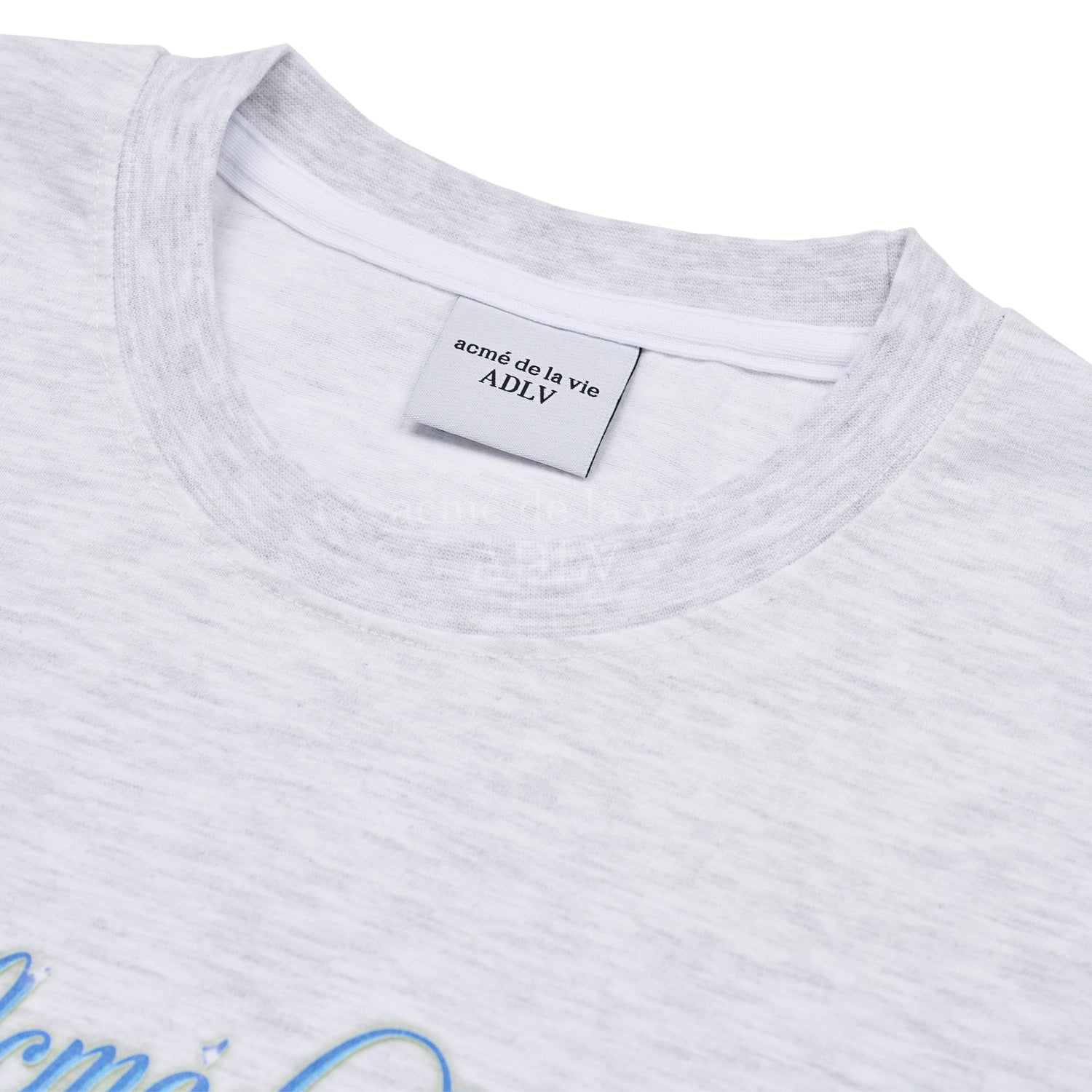 [Acmé de la Vie] ADLV X LISA TWINKLE SCRIPT LOGO BASIC SHORT SLEEVE T-SHIRT - MELANGE