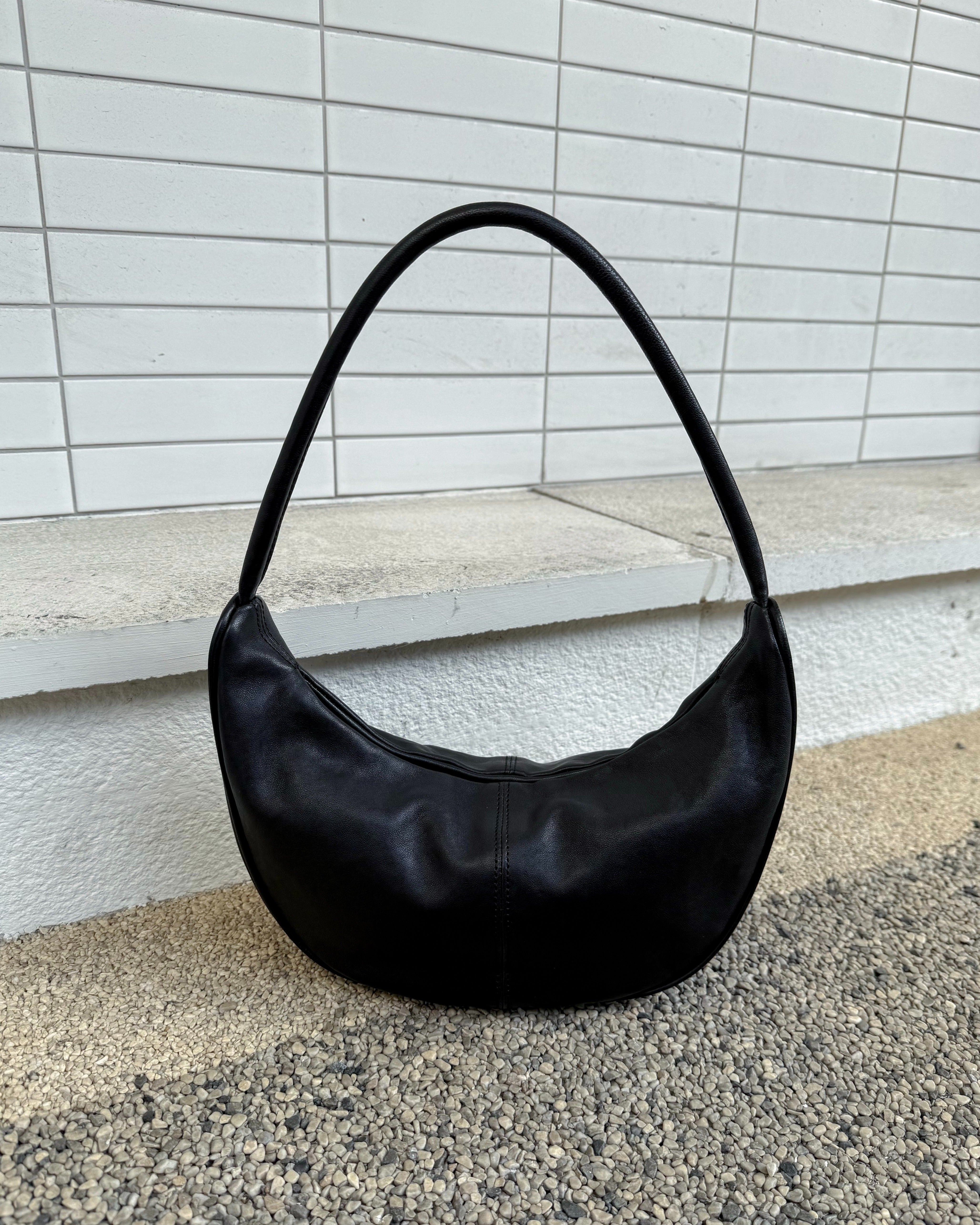 ♥︎bucks&leather♥︎25FW 真皮單肩餃子包 (小號)