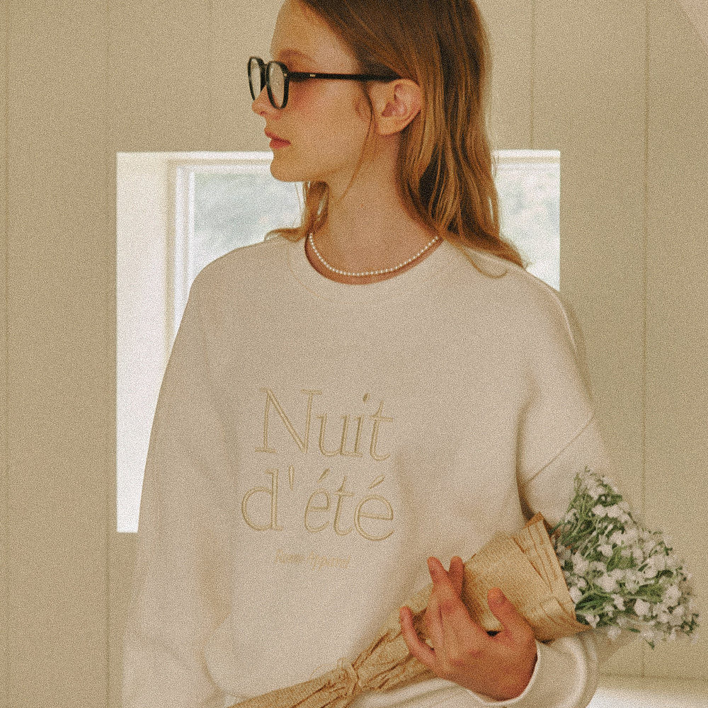 NUIT D ETE SWEATSHIRT - CREAM