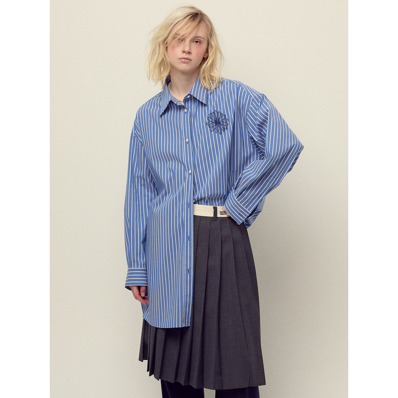 COTTON OVERSIZED SHIRT STRIPE