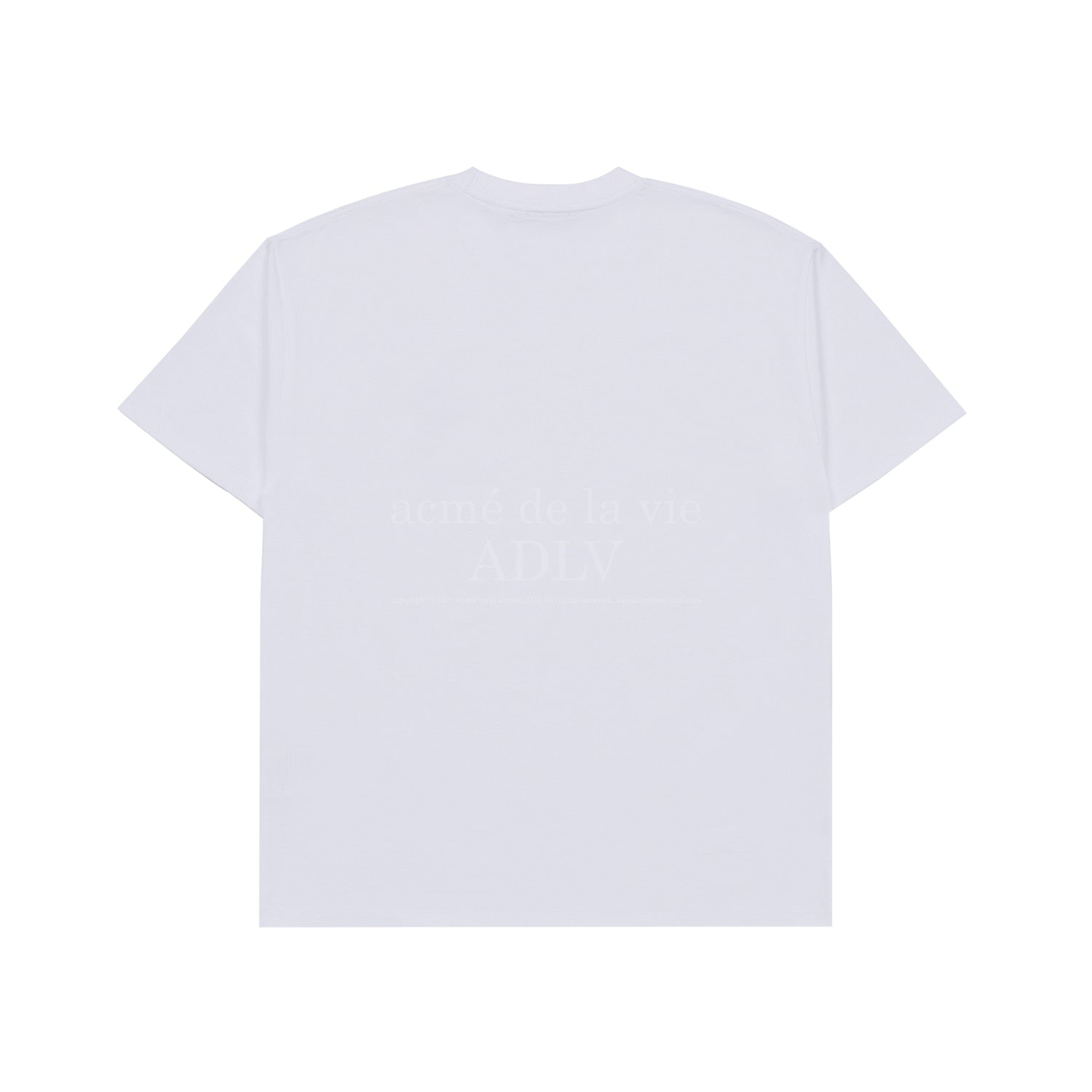 [Acmé de la Vie] ADLV X LISA TWINKLE SCRIPT LOGO BASIC SHORT SLEEVE T-SHIRT - WHITE