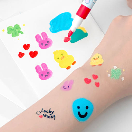DIY tattoo making set 12 color paper set 自製紋身貼紙套裝
