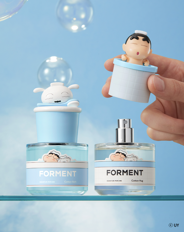 FORMENT SIGNATURE PERFUME COTTON HUG & BATH CRAYON SHIN-CHAN & SHIRO EDITION 蠟筆小新及小白版香水套裝
