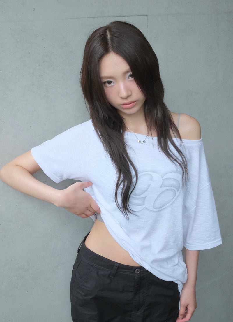 KIKI BOXY SHIRRING TEE