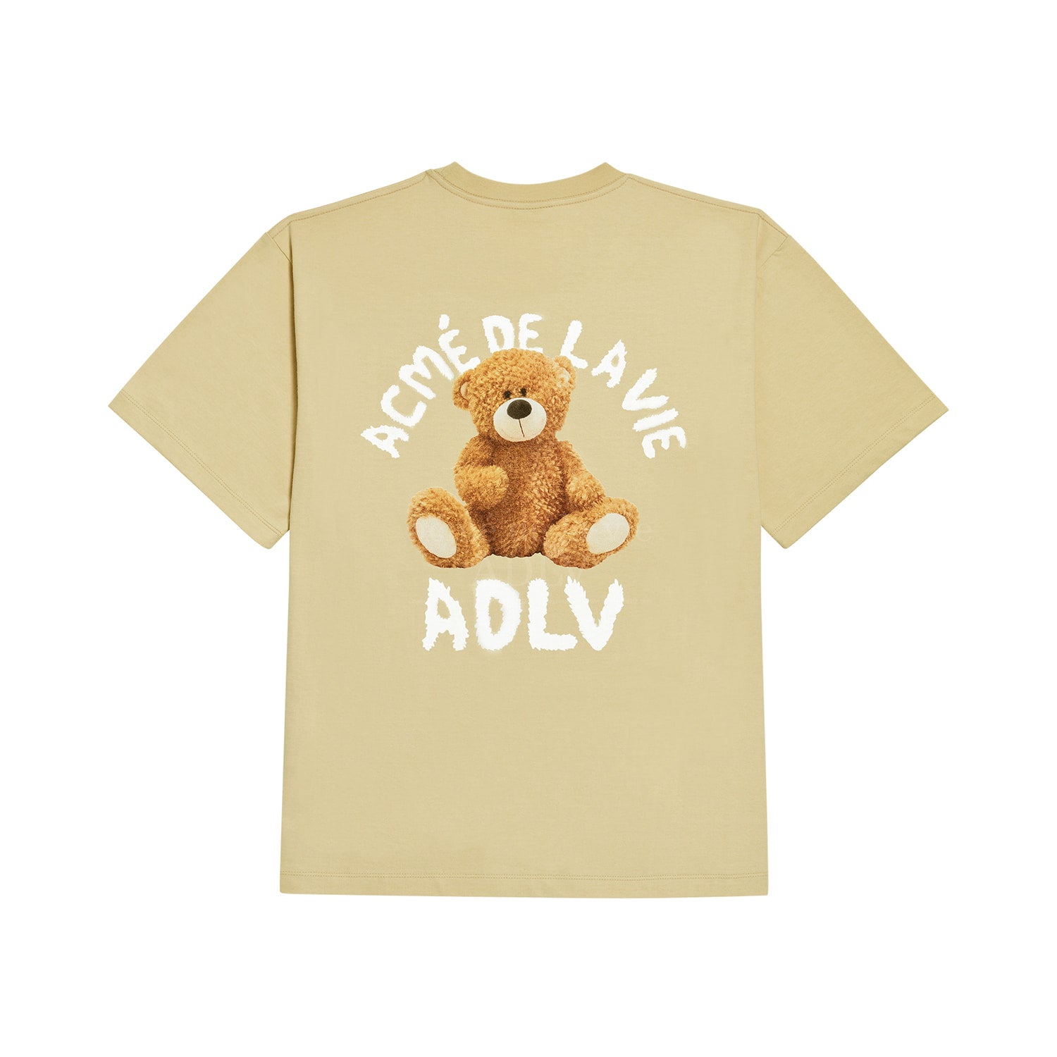 [Acmé de la Vie] TEDDY BEAR (BEAR DOLL) SHORT SLEEVE T-SHIRT - BEIGE