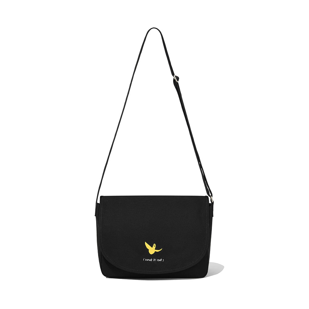 ANGEL LOGO CANVAS CROSS BAG
