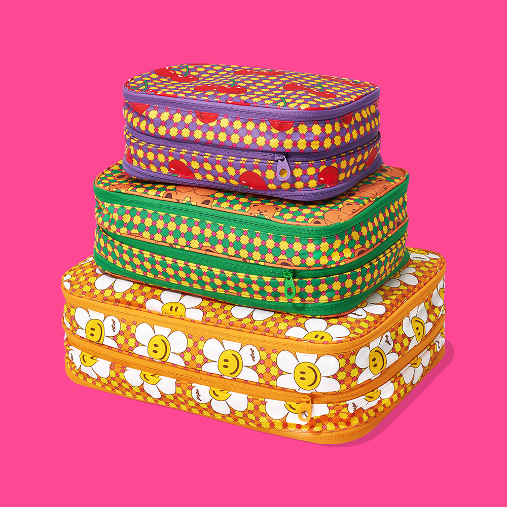 Travel Compression Pouch (S/M/L) - Retro Check