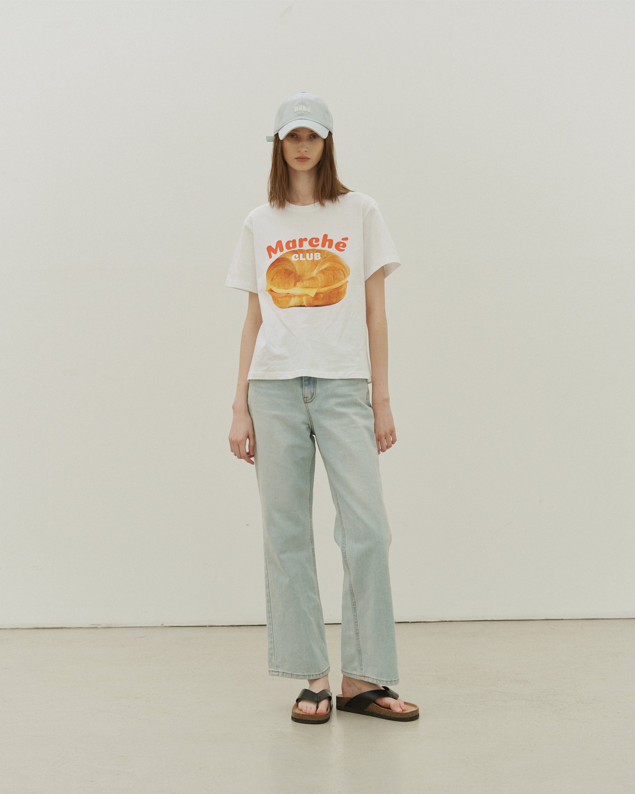 Marché Bagel T-shirts - White