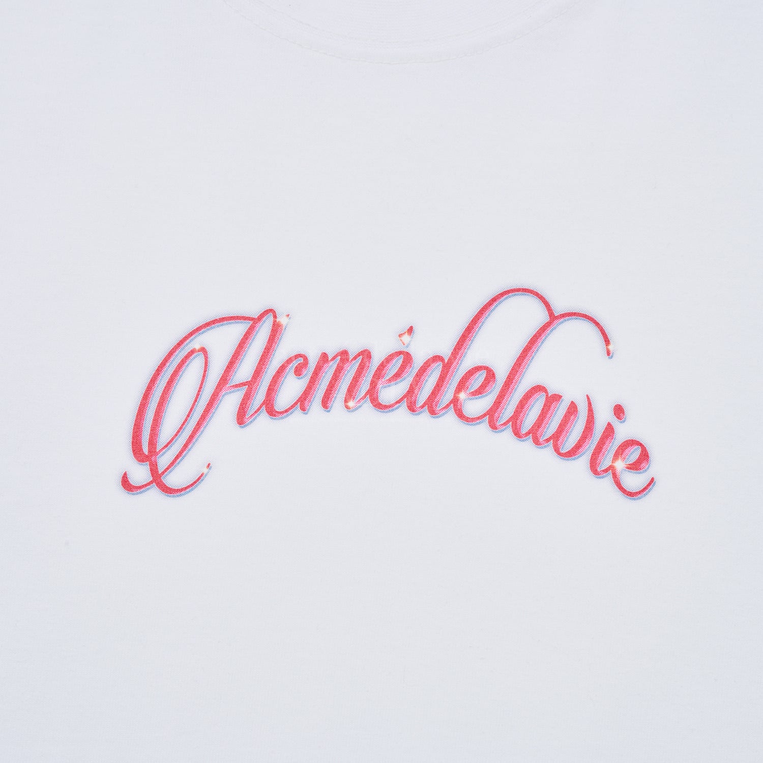 [Acmé de la Vie] ADLV X LISA TWINKLE SCRIPT LOGO BASIC SHORT SLEEVE T-SHIRT - WHITE