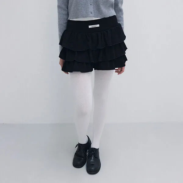 NUBASIC FRILL MINI SKIRT