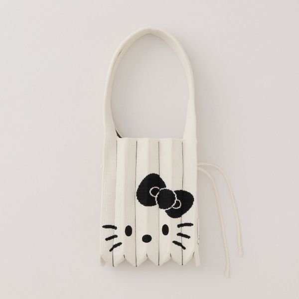 Lucky Pleated Knit Small Hello Kitty - Vanilla