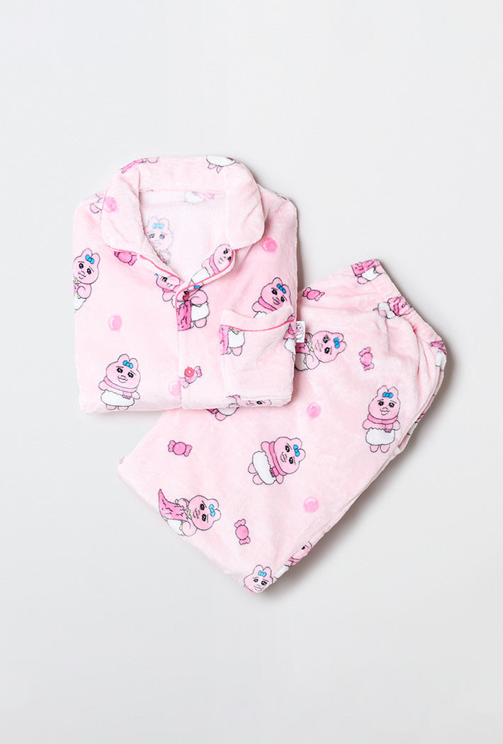 (Opanchu Usagi 2025) Opanchu Usagi Sleep Pajama 長袖珊瑚毛毛睡衣套裝