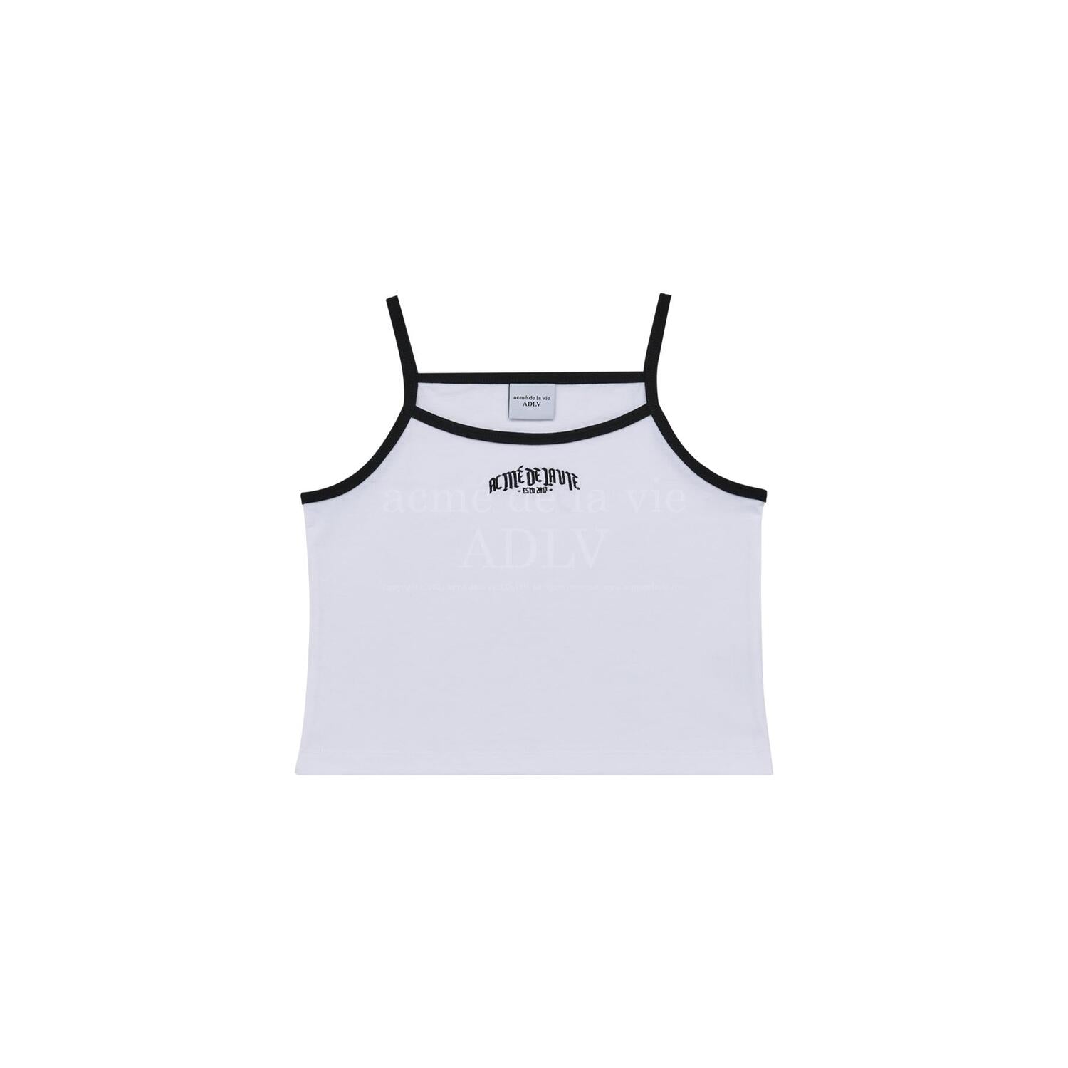 [Acmé de la Vie] ADLV X LISA GOTHIC LOGO CROP TANK TOP - WHITE