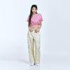 [Acmé de la Vie] ADLV X LISA CIRCLE WAPPEN CROP SHORT SLEEVE T-SHIRT - PINK