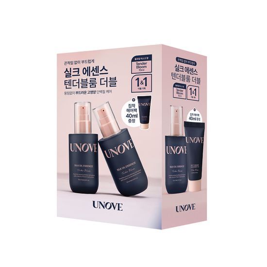 [1+1] Unove Silk Hair Oil Essence Double Set (+Deep Damage Treatment EX 40ml)