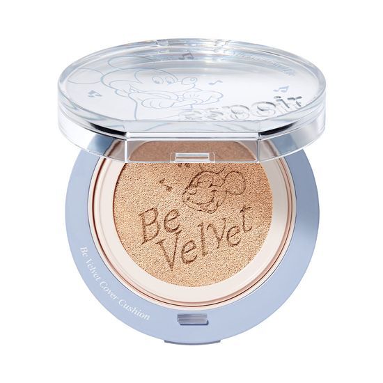 [DISNEY EDITION] Espoir Be Velvet Cover Cushion Set (+Refill, 3 Puffs, Puff Case, Sticker)