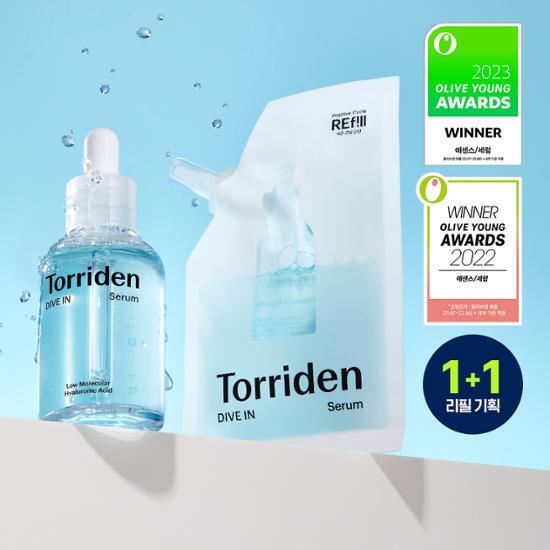 Torriden Dive-in Low Molecular Hyaluronic Acid Serum 50ml Refill (+50ml Refill Pack)