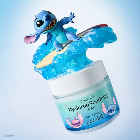 [Goodal X Stitch] Heartleaf Hyaluron Soothing Cream 75ml (+Refill 75ml+Mini Bag)