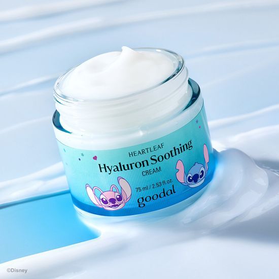 [Goodal X Stitch] Heartleaf Hyaluron Soothing Cream 75ml (+Refill 75ml+Mini Bag)