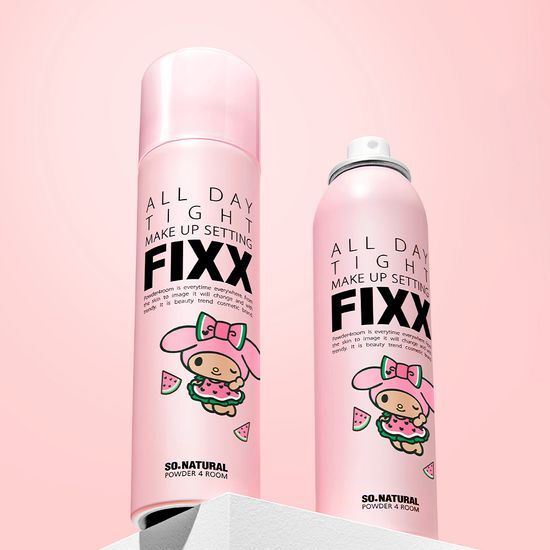 (Tanning My Melody)So Natural All Day Makeup Fixer Double Set (120ml+120ml) (+ Luggage Pick)