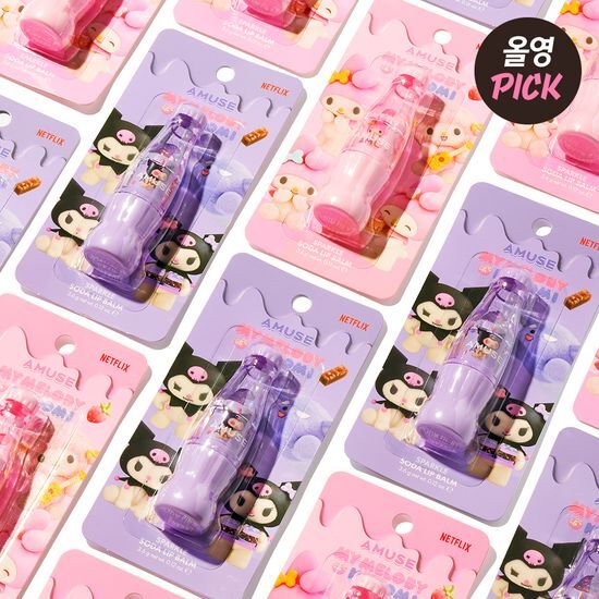 ［My Melody & Kuromi Limited Edition] Amuse Sparkle Soda Lip Balm
