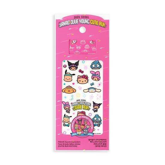 FILIMILLI x Sanrio Face Body Tattoo Sticker 紋身貼紙 (+ Parts Sticker) (Cutie Run Collaboration)