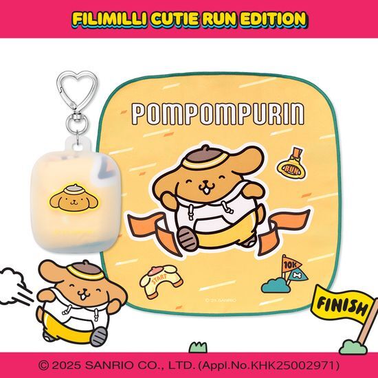 [FILIMILLI X Sanrio] 運動毛巾鑰匙圈(Cutie Run Collaboration)