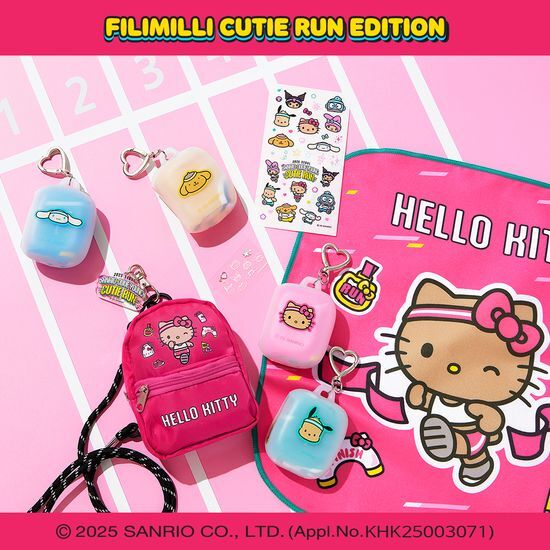[FILIMILLI X Sanrio] 運動毛巾鑰匙圈(Cutie Run Collaboration)