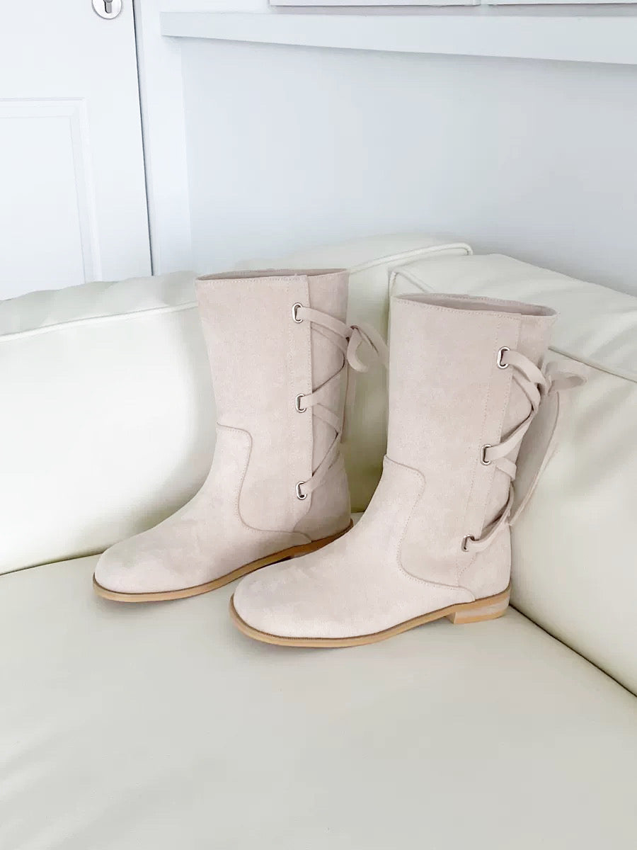 🇰🇷The Jane Ribbon Suede Boots