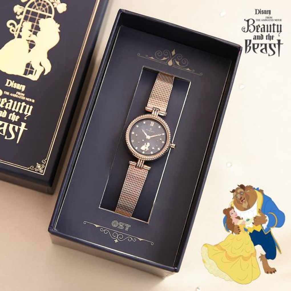 [OSTXDisney Princess] Beauty and The Beast Belle Women's Mesh Watch