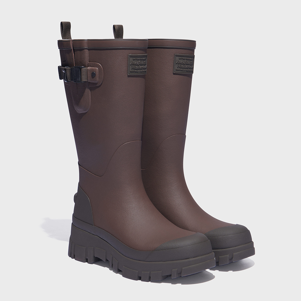 FLATFORM WEAVING RAIN BOOTS LONG