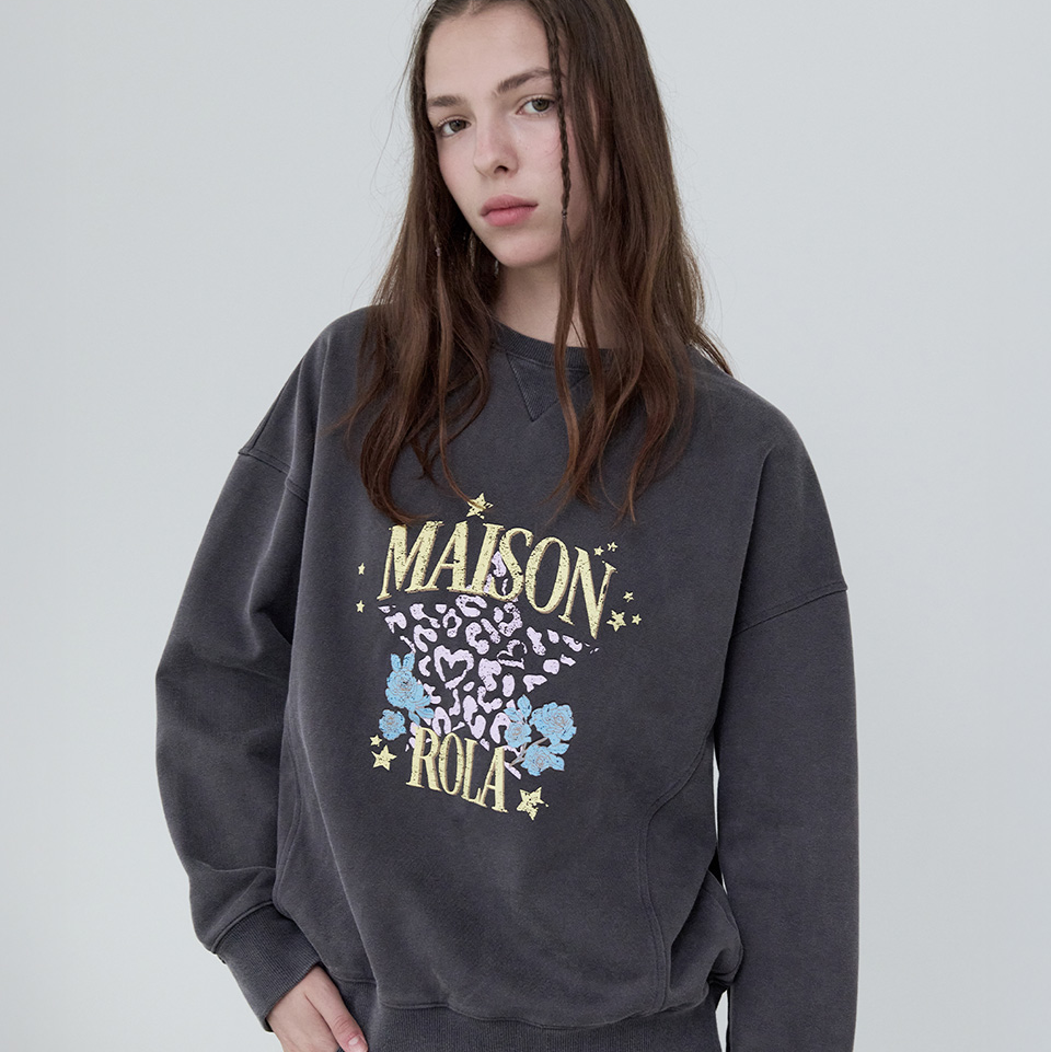 MAISON DE ROLA PIGMENT SWEATSHIRT