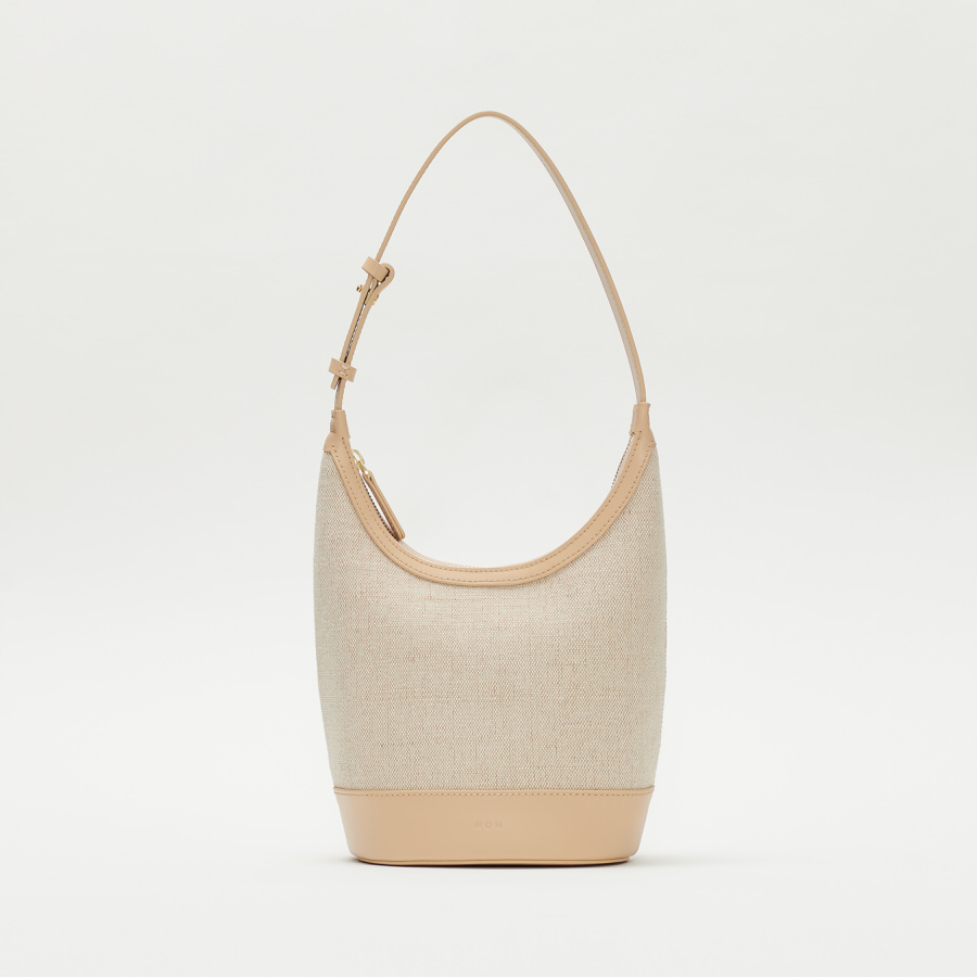 Mini Fabric Around Hobo Bag - Jaune Beige