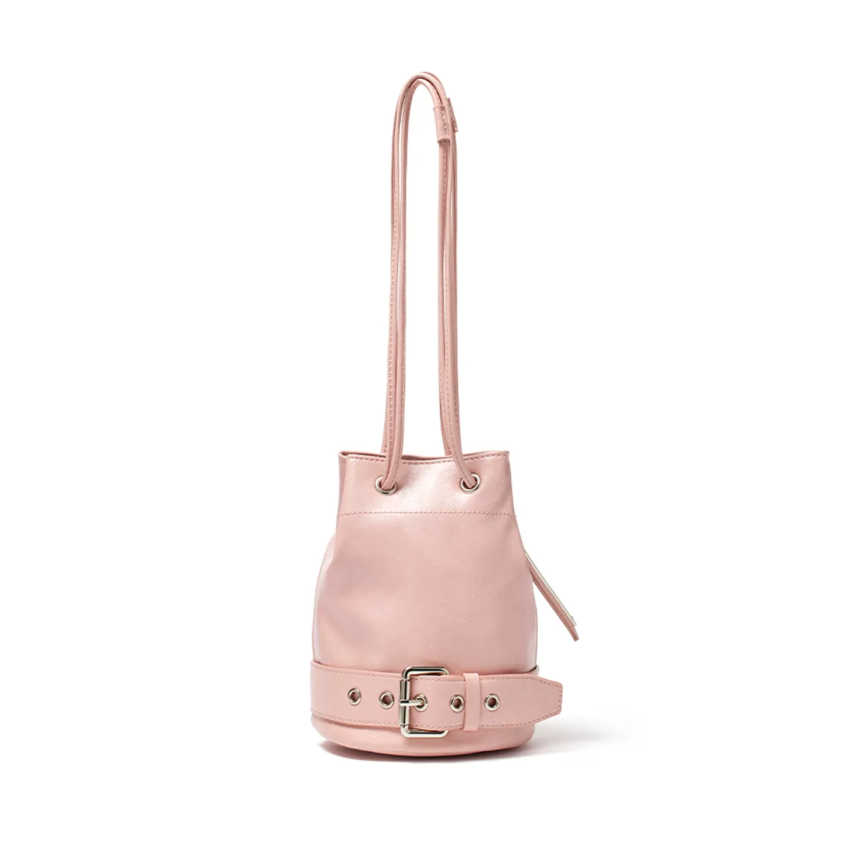 BELTED MINI BUCKET BAG