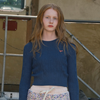 SMALL CHERRY CABLE CROP KNIT