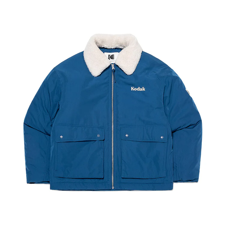ESSENTIAL FLEECE COLLAR-TYPE PADDED JACKET